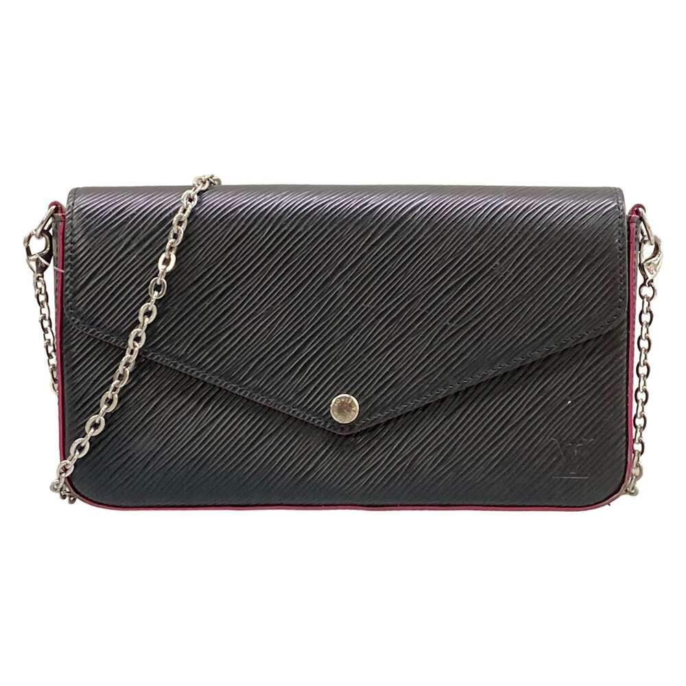 Louis Vuitton Pochette Felice Epi Other Style Wallet M64579 Noir Hot Pink